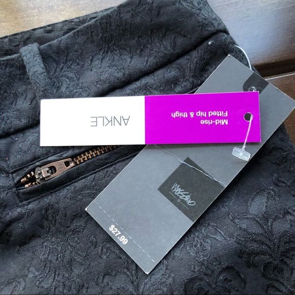 NWT Embossed Mossimo Stretch Extensible Ankle Pant - Picture 6 of 7